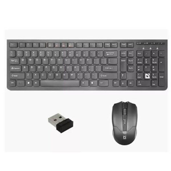 Комплект беспроводной клавиатура + мышь Defender Columbia C-775, Black